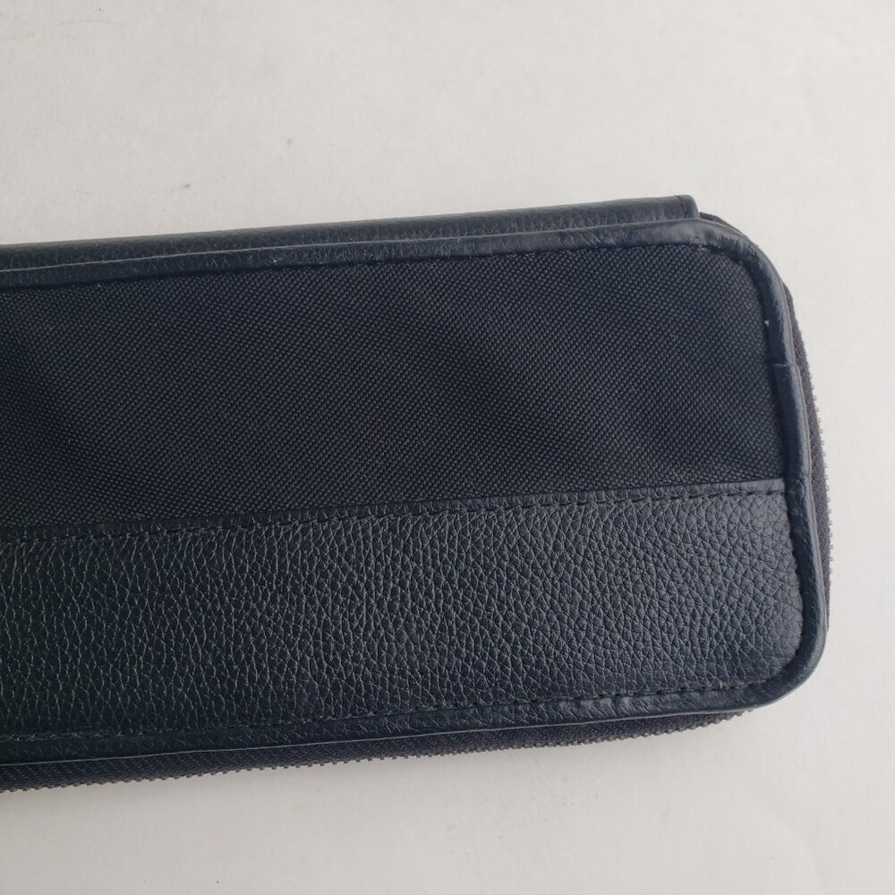 NWT sleek leather trim travel tie case - Picture 4 of 7